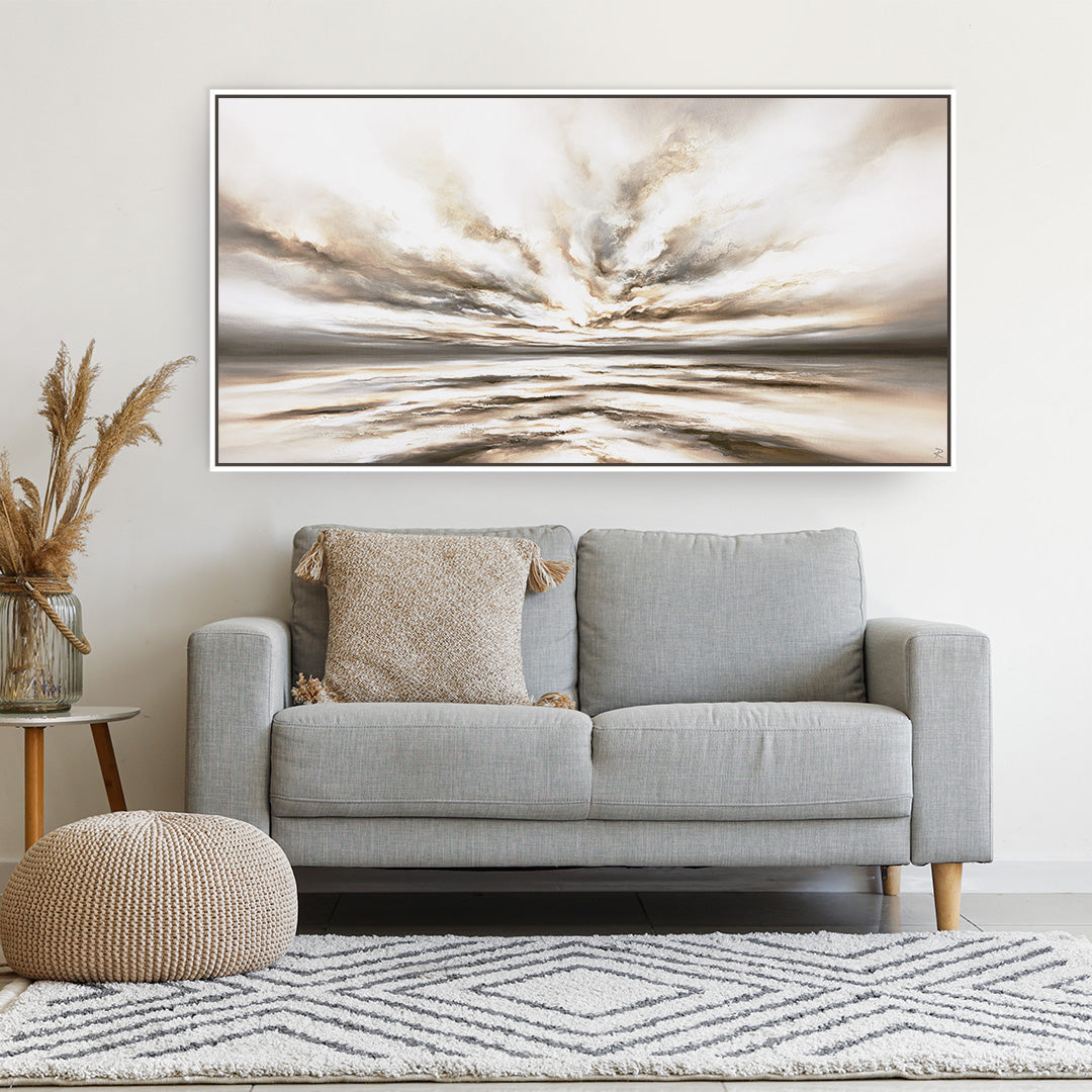 Infinity Panoramic Framed Printed Canvas