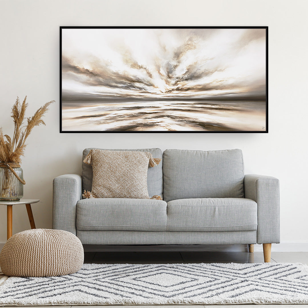 Infinity Panoramic Framed Printed Canvas