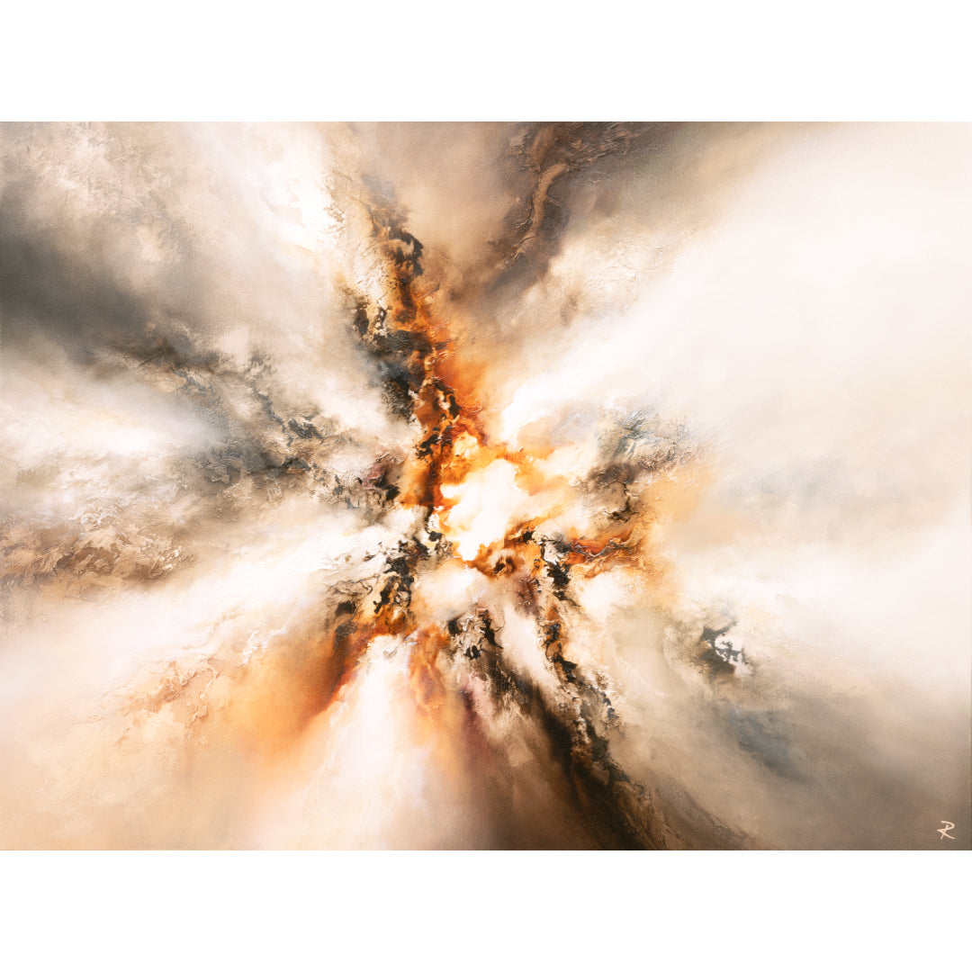 Origin II Landscape Framed Printed Canvas