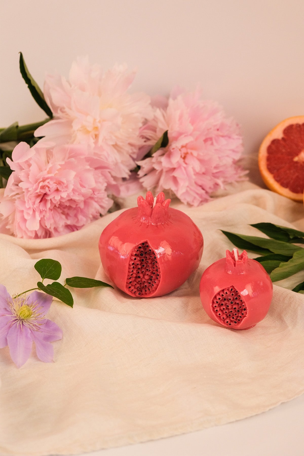 Pomegranate Shaped Candle