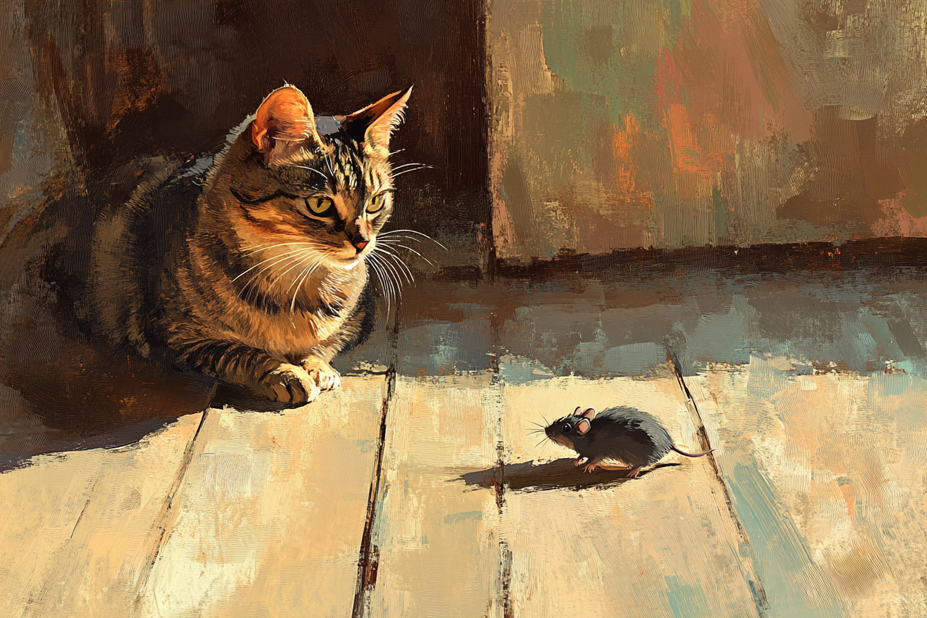 Rooftop Cat's Curious Blanket