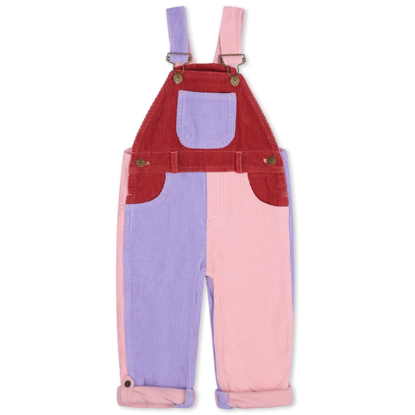 Rosebed Patchwork Chunky Cord Dungarees