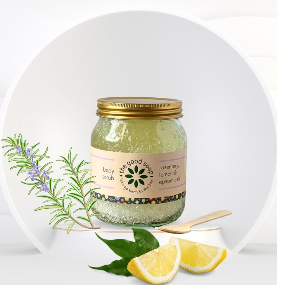 Epsom Salt Scrub with Rosemary & Lemon