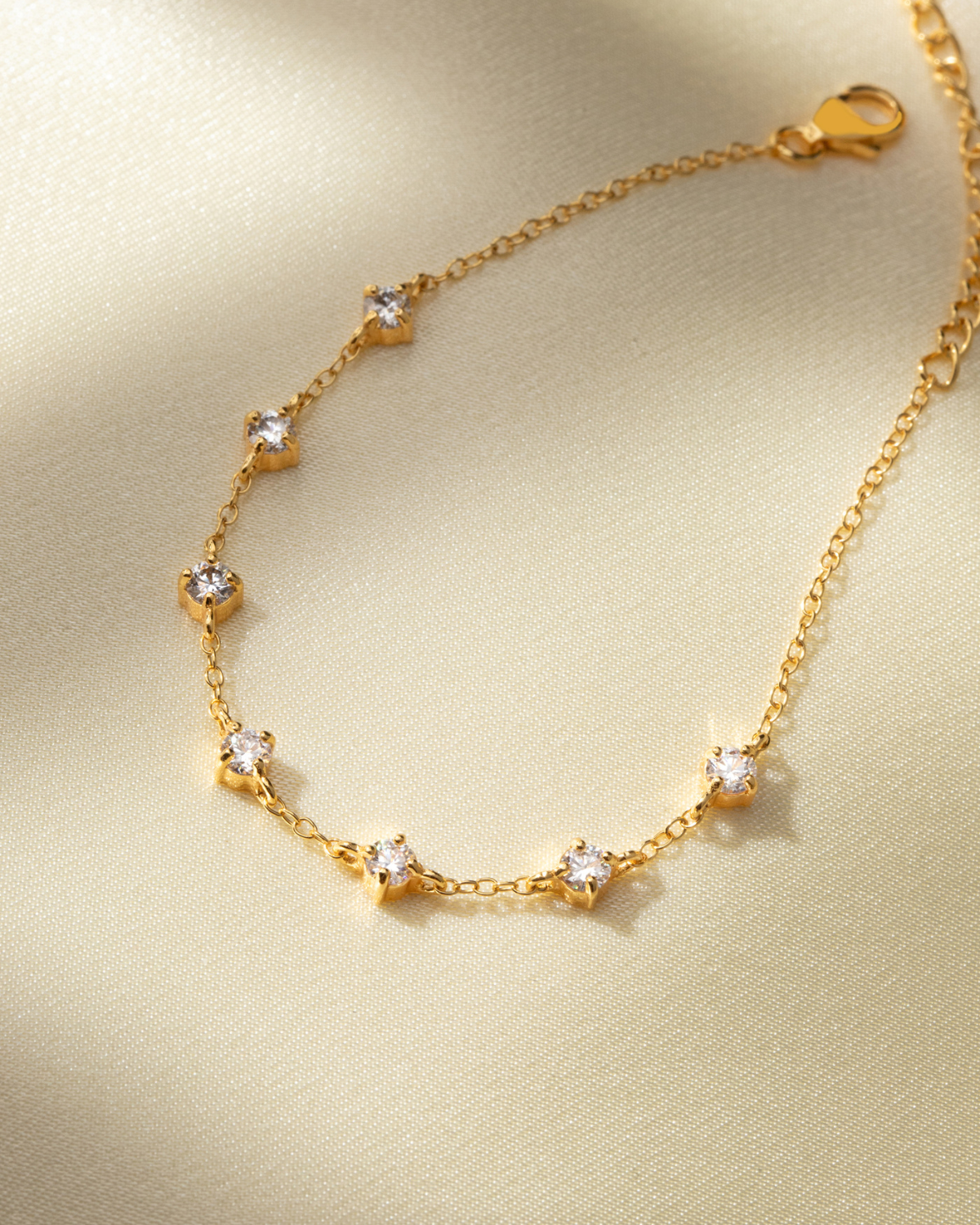 Pearl & Moissanite Bridal Jewellery Set in 18k Gold Vermeil