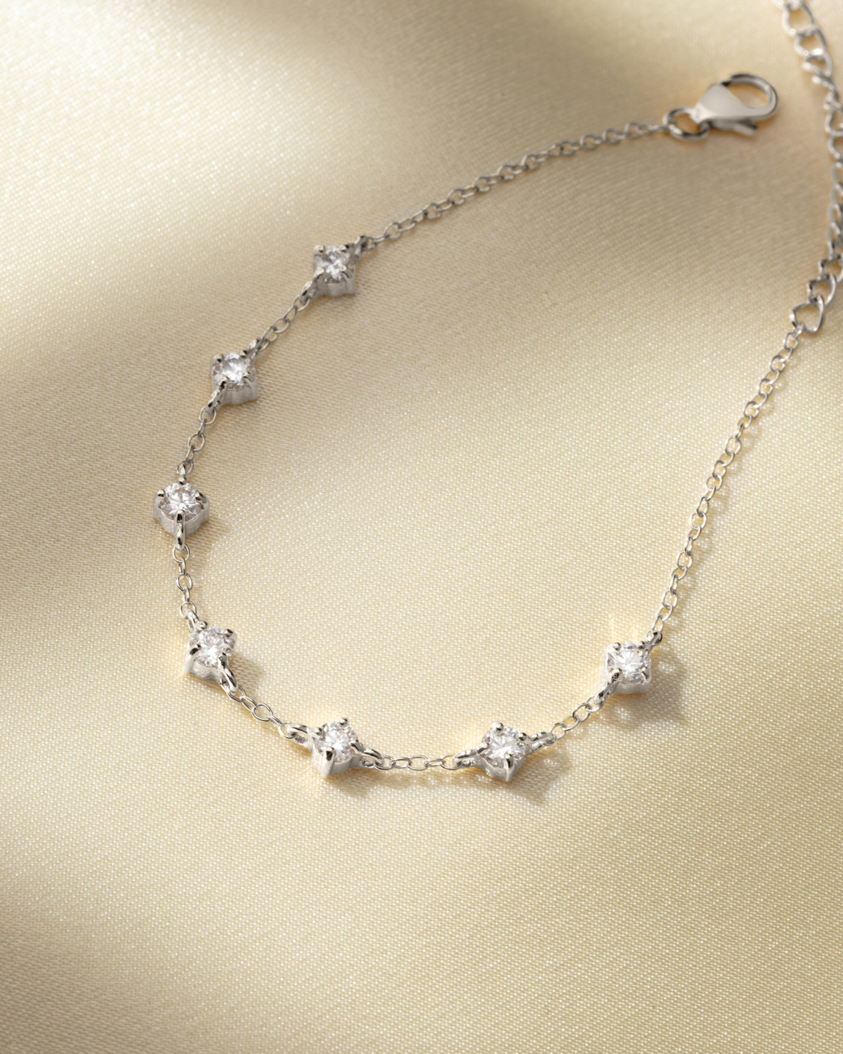 Pearl & Moissanite Bridal Jewellery Set in Sterling Silver