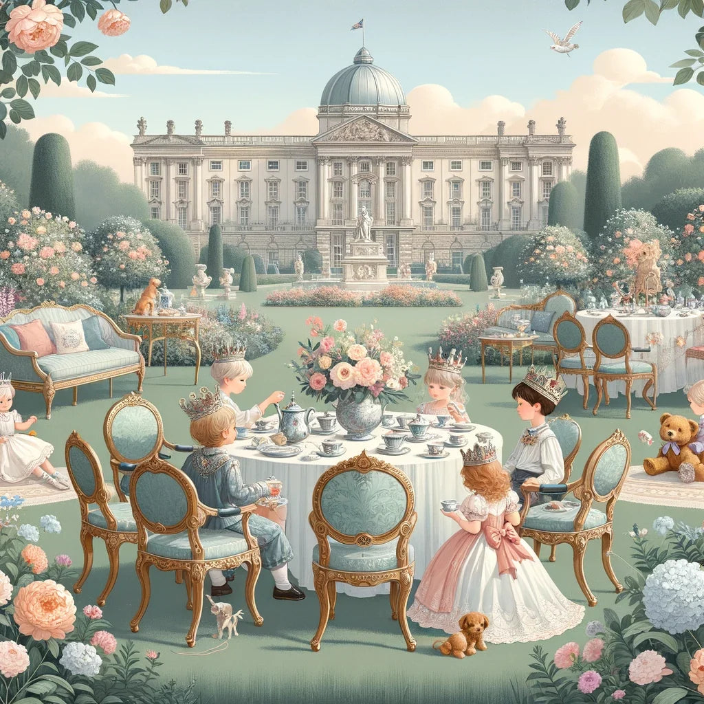 Royal Garden Tea Party Canvas
