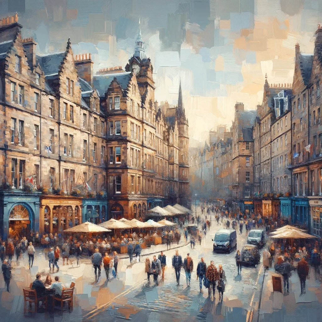 Edinburgh Royal Mile Whispers Canvas