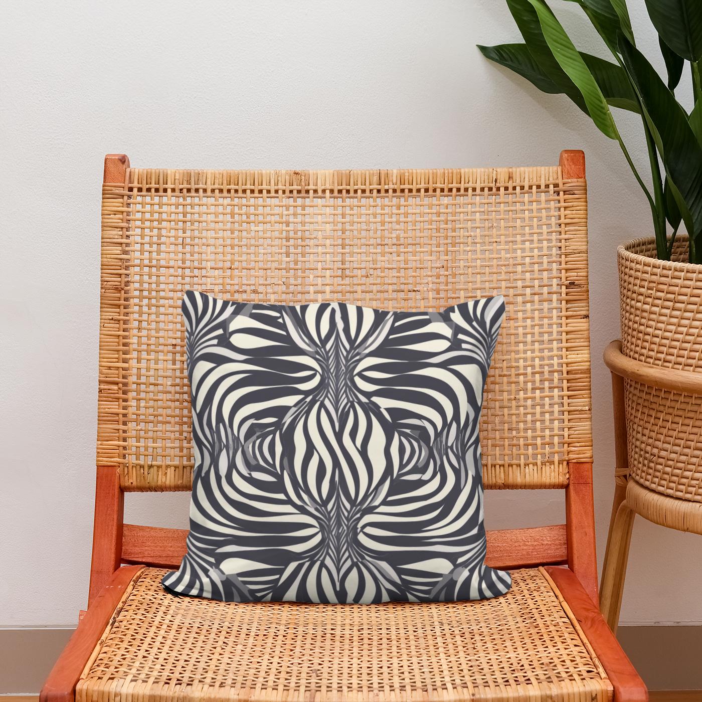 Op-Art Illusion Cotton Cushion