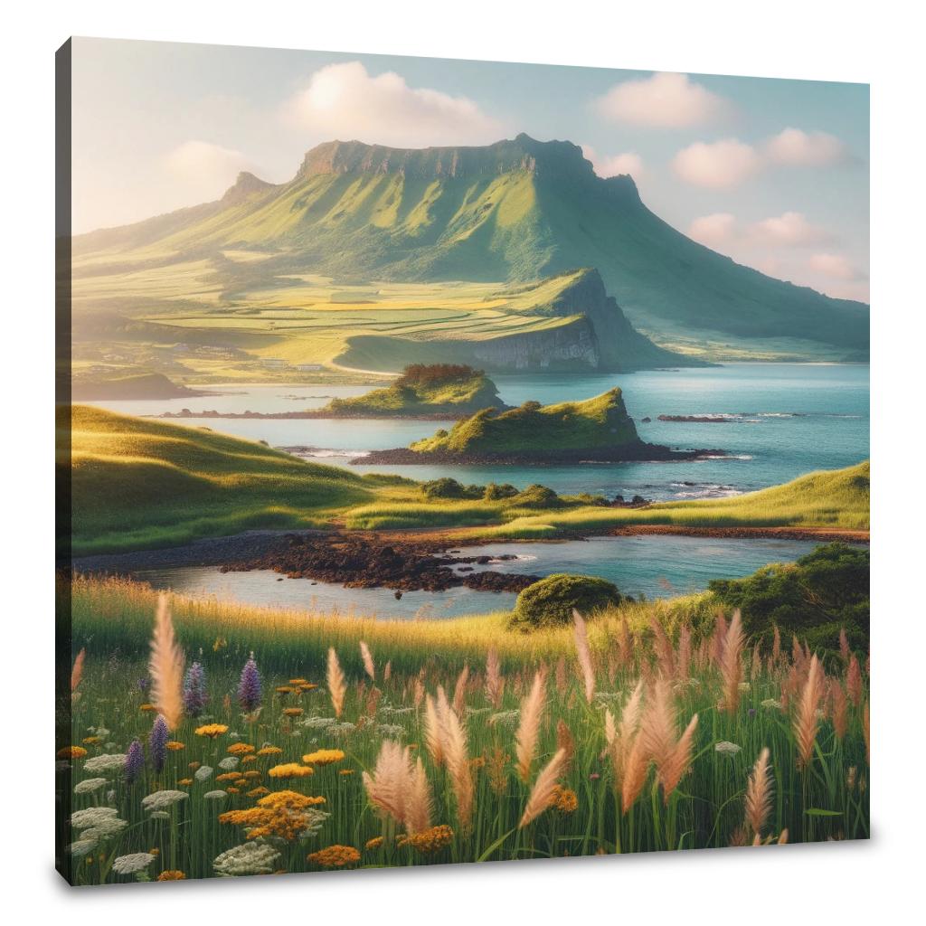 Jeju Island Serenity Canvas