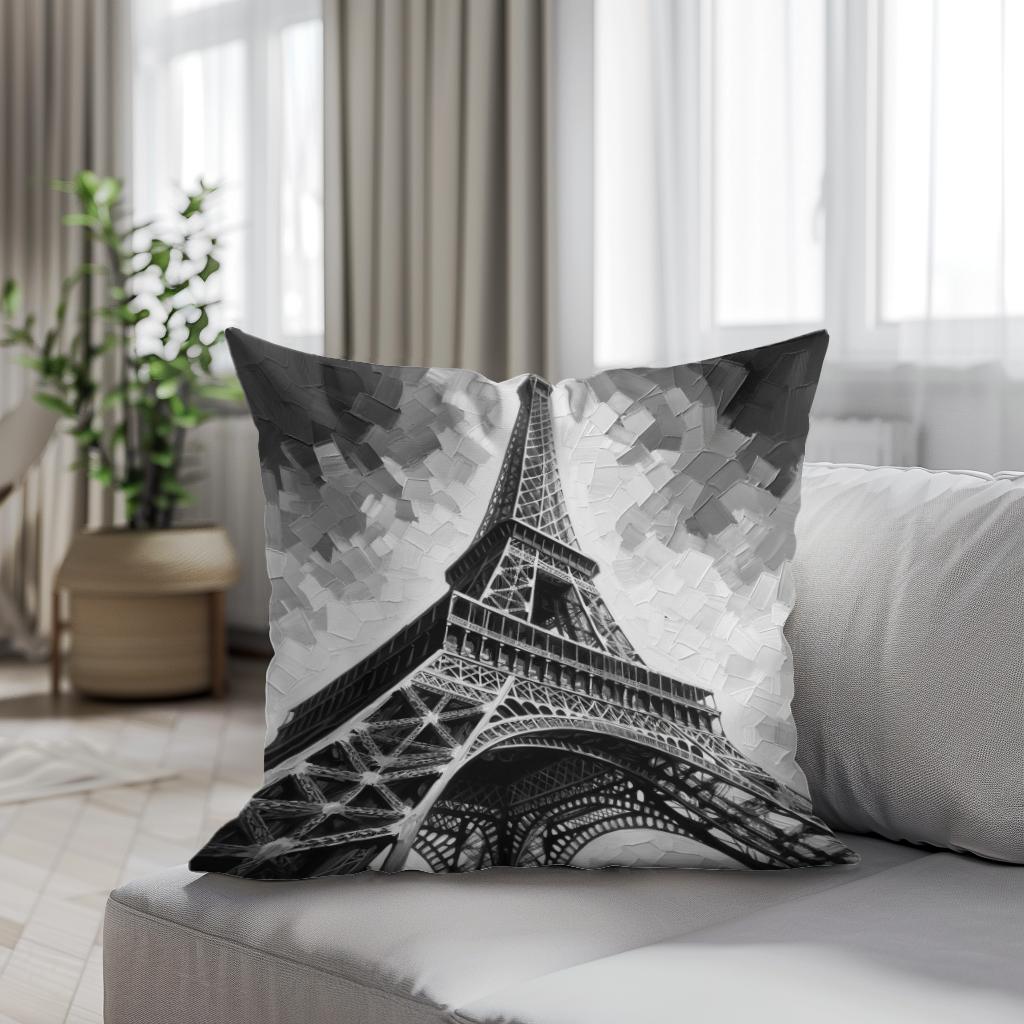 Mystique of Paris Eiffel Tower Cotton Cushion