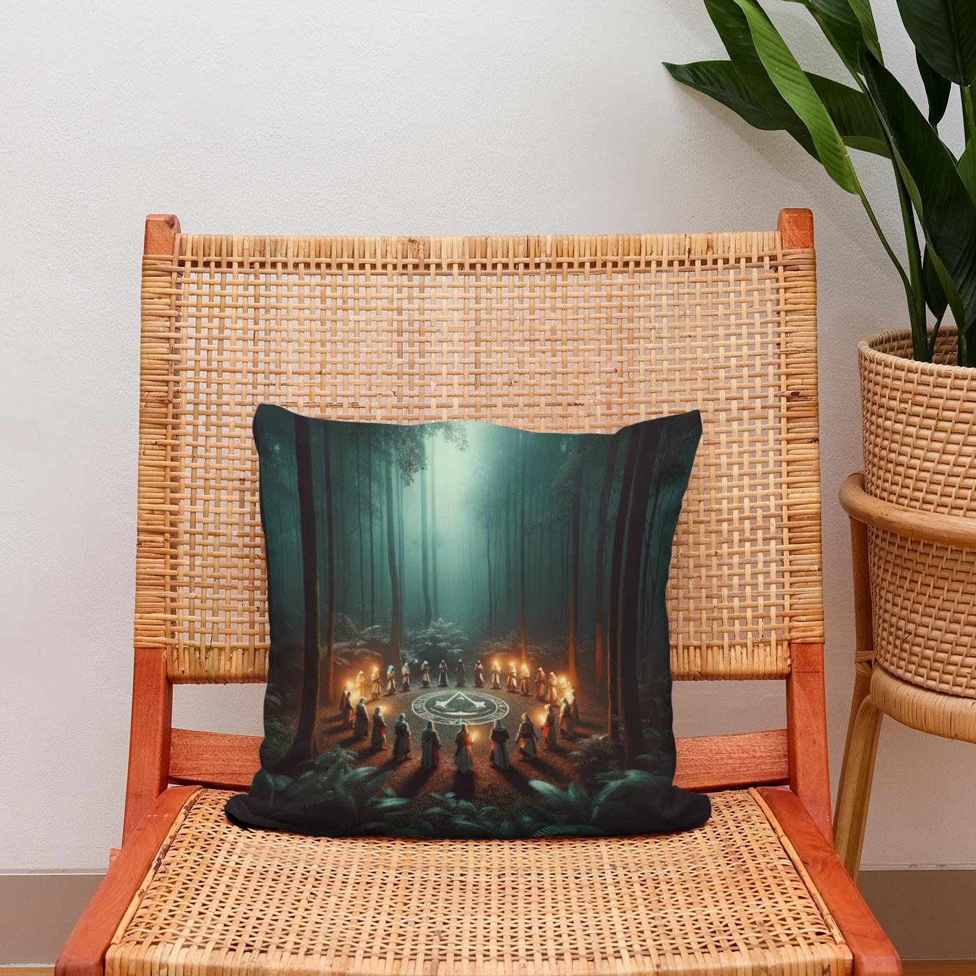 Forest Ritual Cotton Cushion