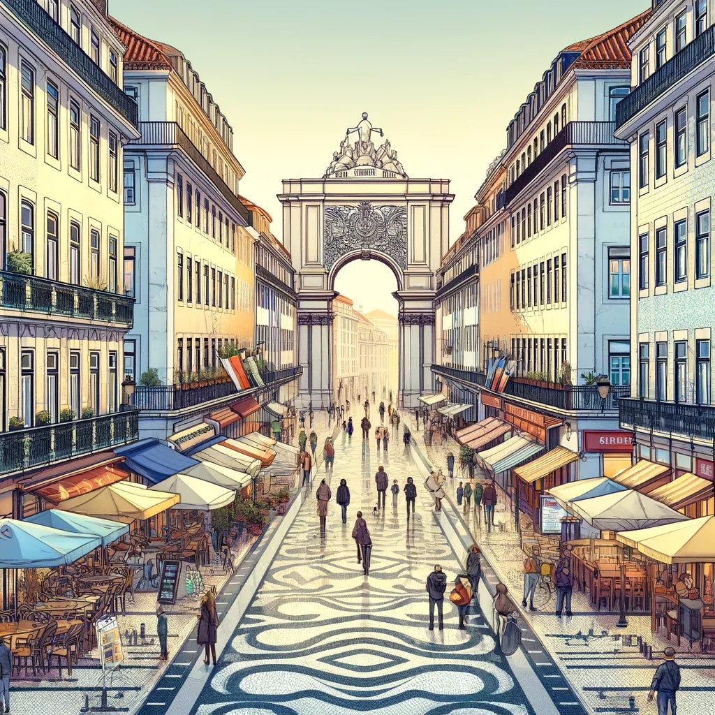 Rua Augusta Lisboa Canvas