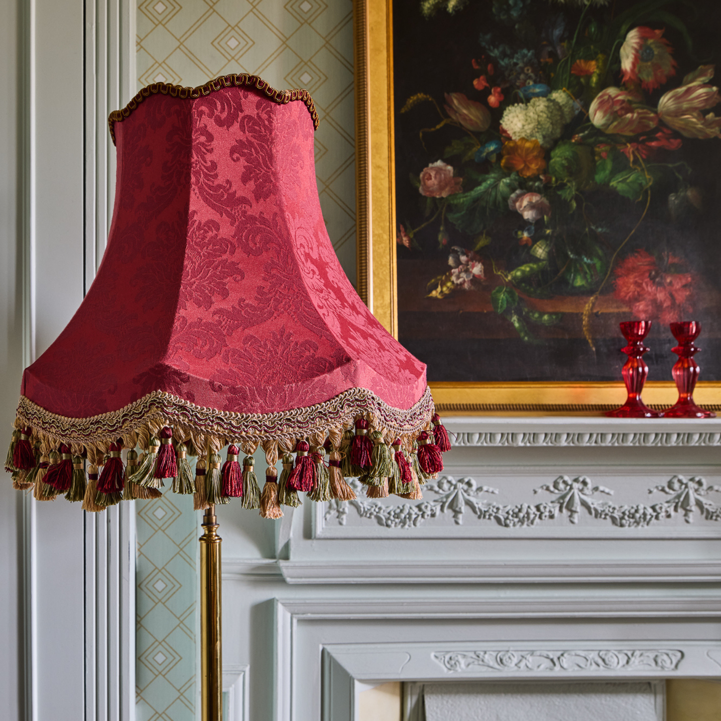 The Ruby Damask Lampshade