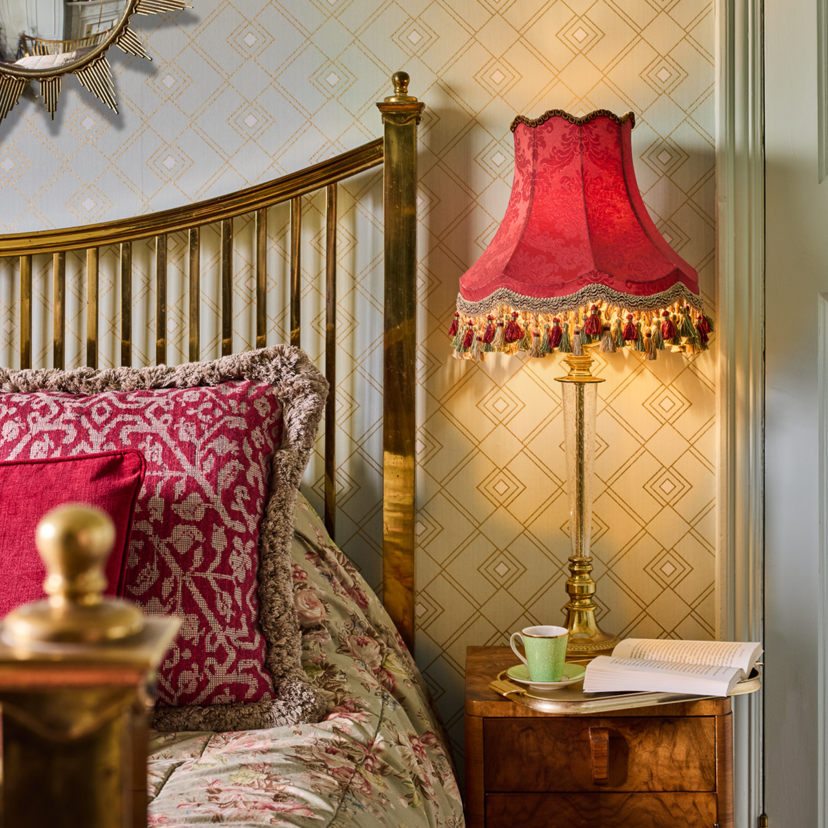 The Ruby Damask Lampshade