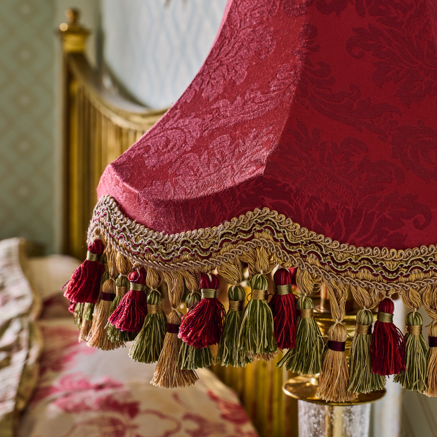 The Ruby Damask Lampshade