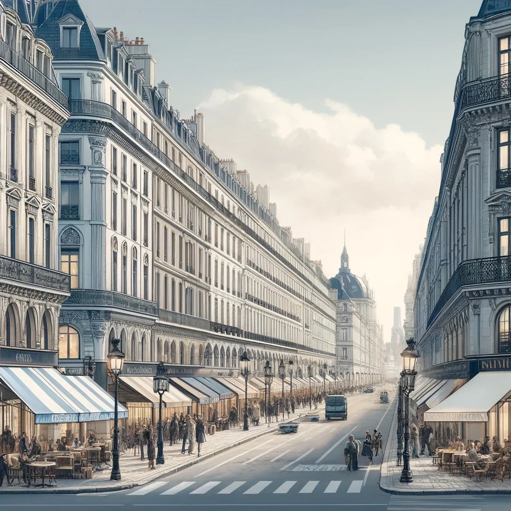 Rue de Rivoli Paris Canvas