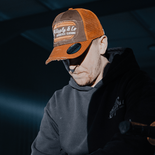 Rust Flat Track Trucker Hat