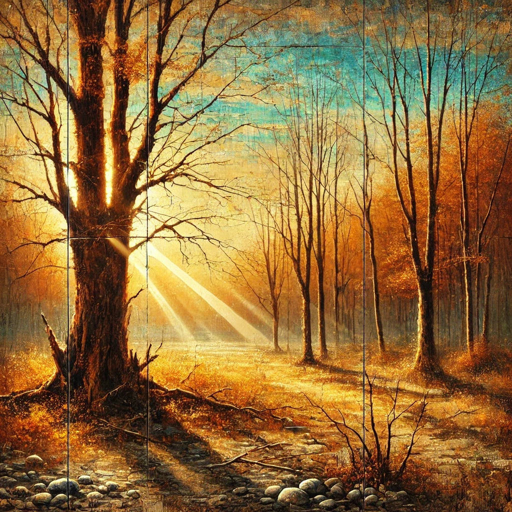 Rustic Autumn Glow Canvas