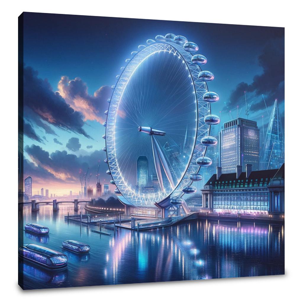 Futuristic London Eye Canvas