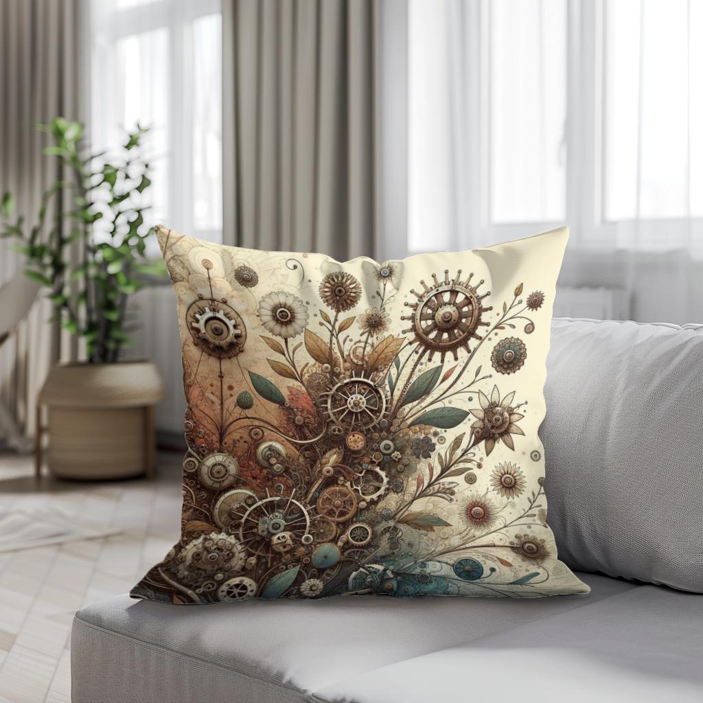 Boundless Mechanica Bloom Cotton Cushion