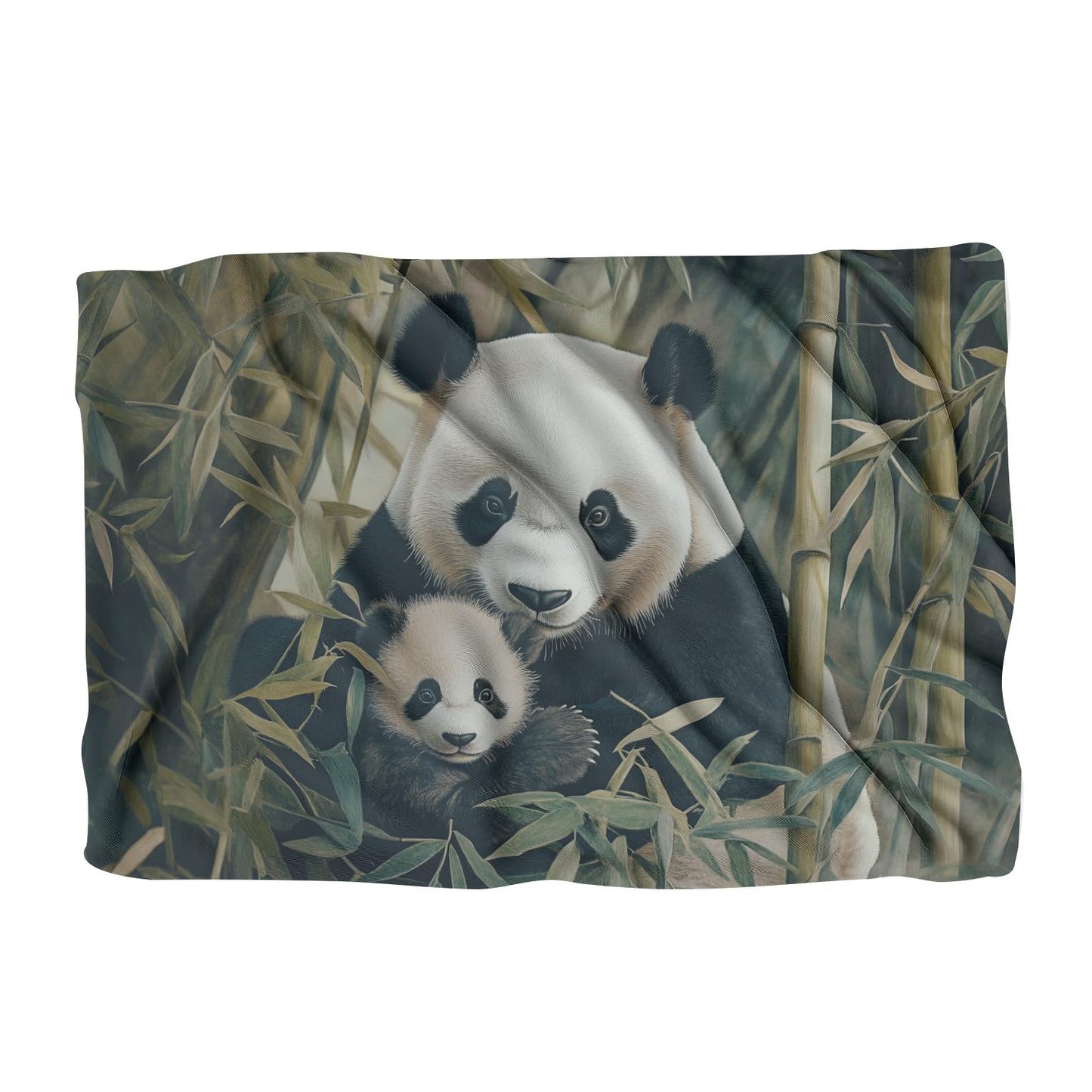 Panda Family Harmony Blanket