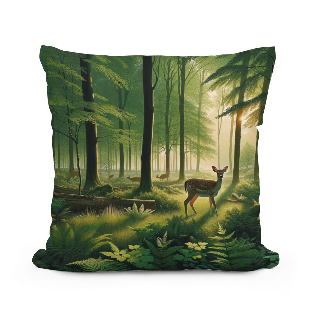 Dawn Forest Cotton Cushion