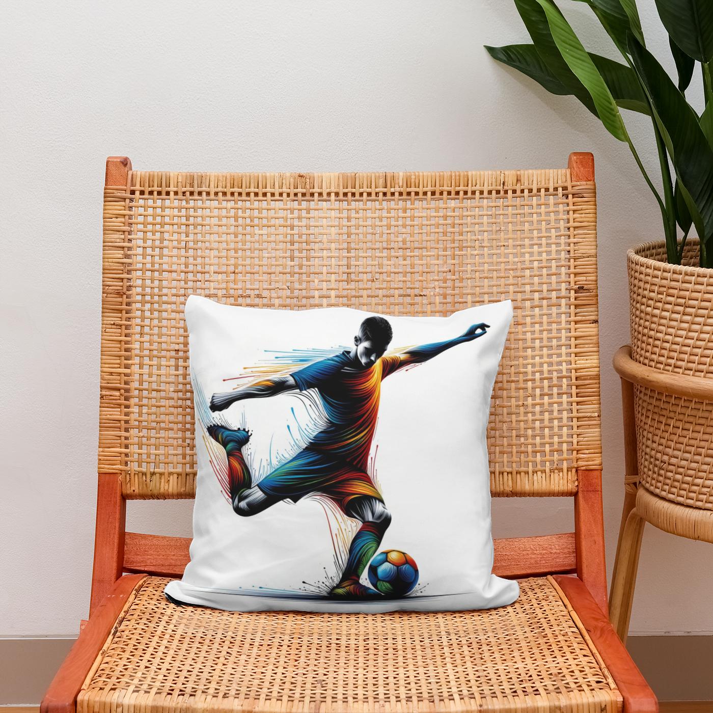 Dynamic Football Cotton Cushion