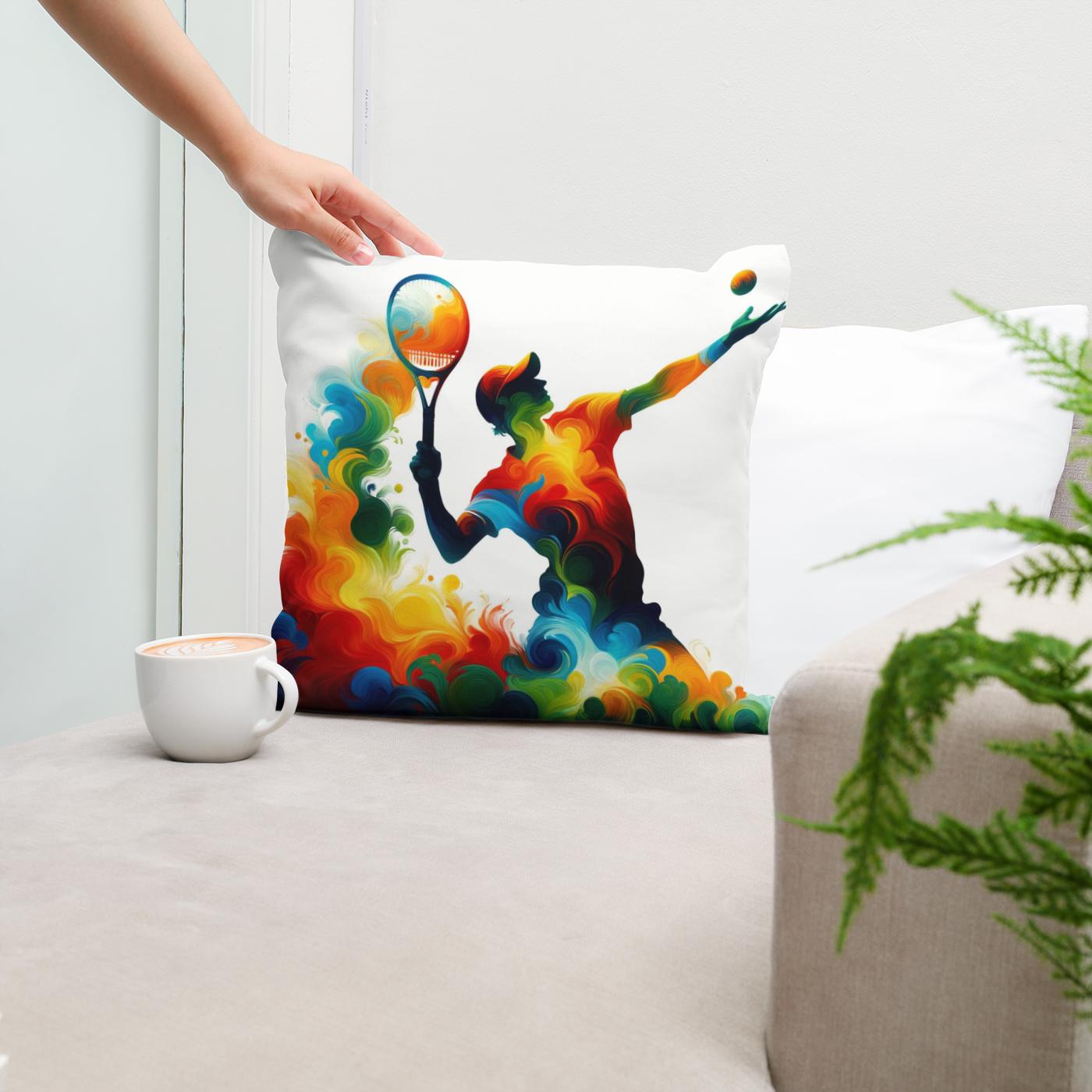 Serve and Swirl Cotton Cushion