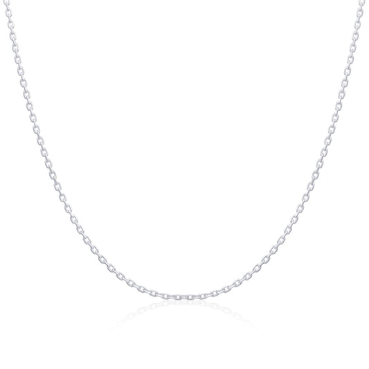 Sterling Silver Diamond Cut Trace Chain