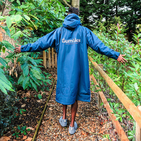 Sports-Cape - Navy & Grey