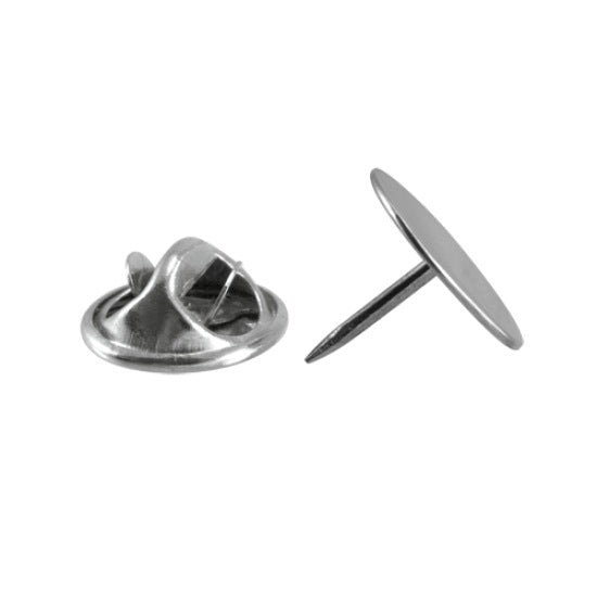 Sterling Silver Patterned Square Tie Tack