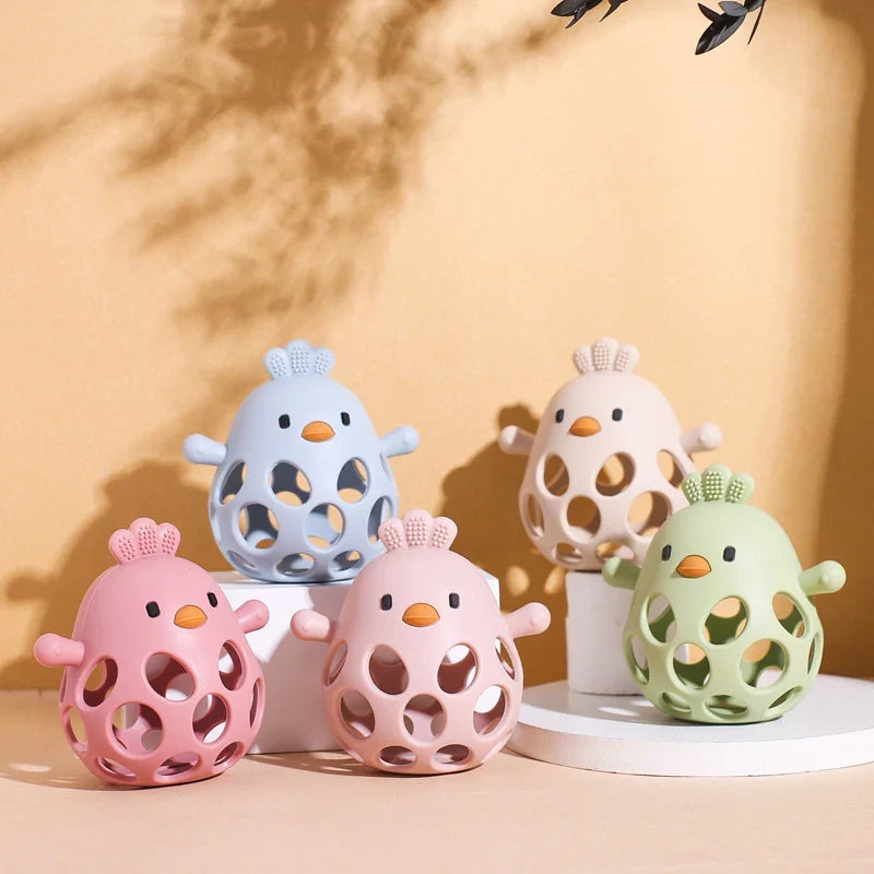 Squishy Chicky BPA Free Silicone Teething Toy