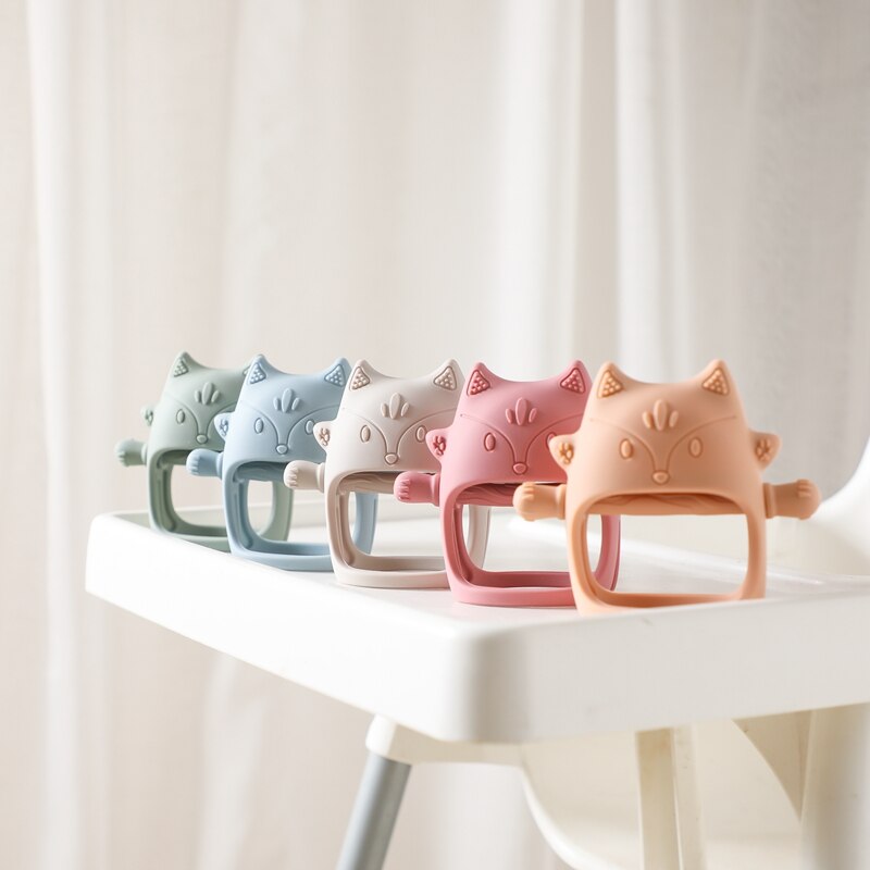 BPA Free Animal Shaped Silicone Teething glove
