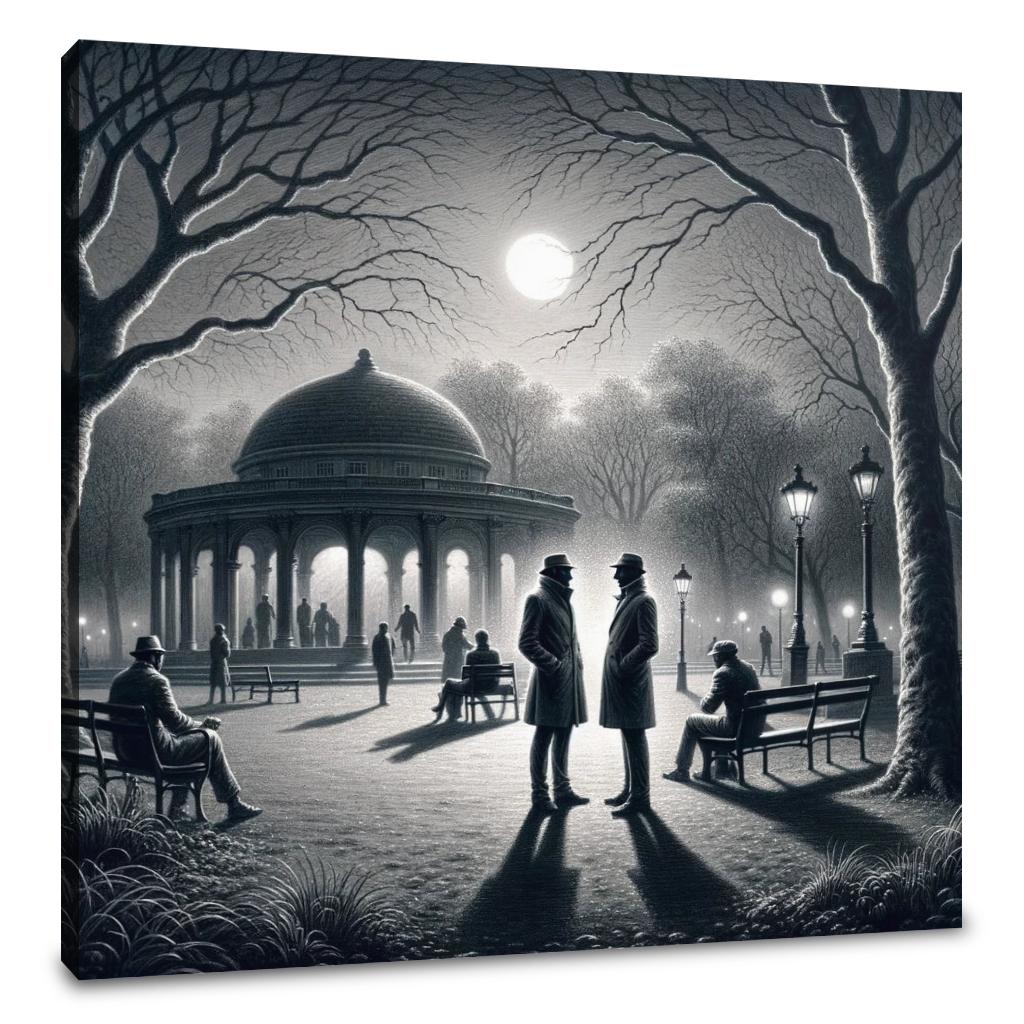 Moonlit Conspiracies Canvas
