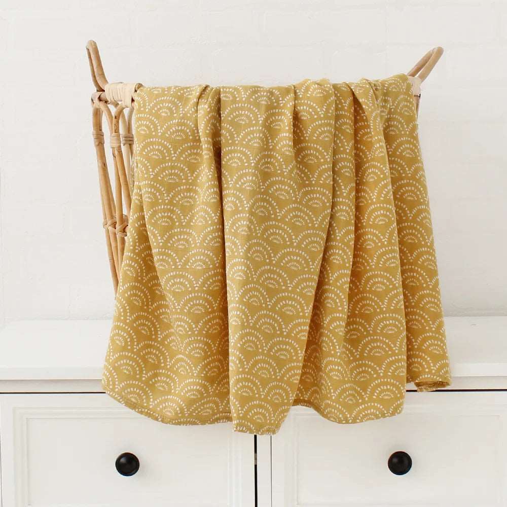 Bamboo Cotton Muslin Swaddle Baby Blanket