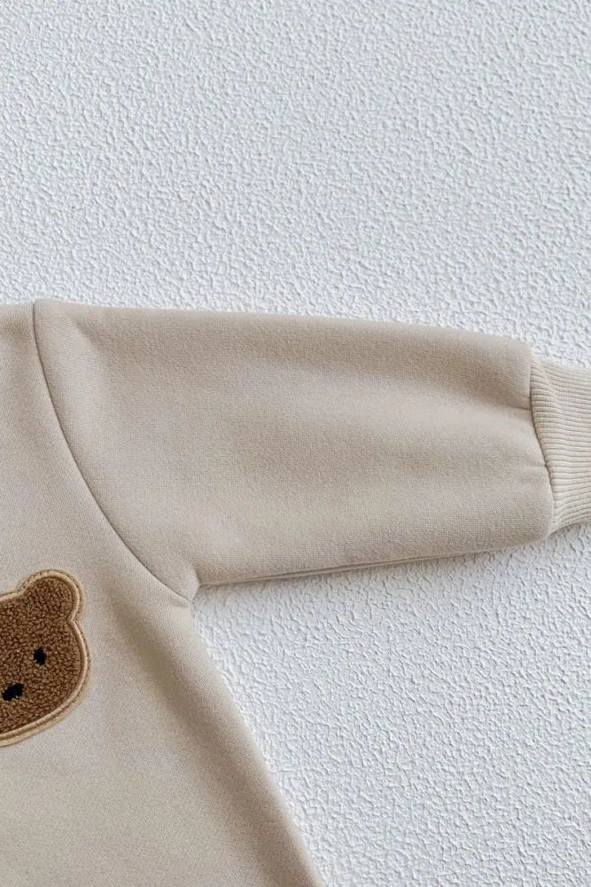 The Ultimate Bear Knitted Hooded Playsuit