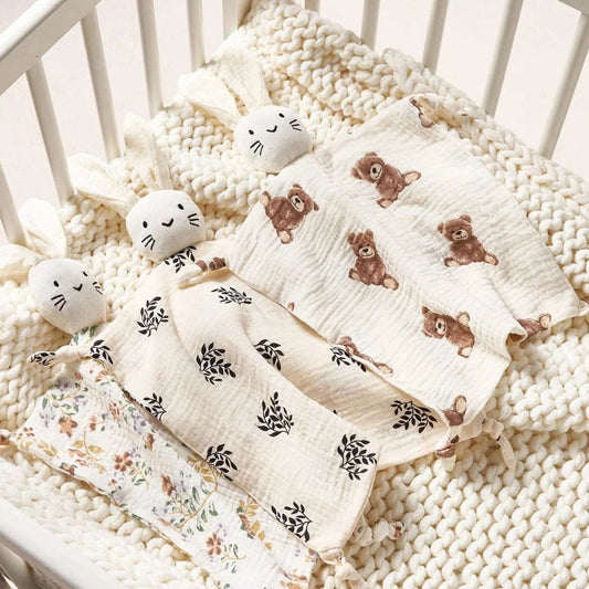 Easy Clean Cotton Muslin Baby Comforter