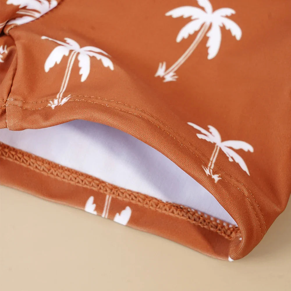 Baby Boys Long Sleeved Swimsuit 2pcs Set