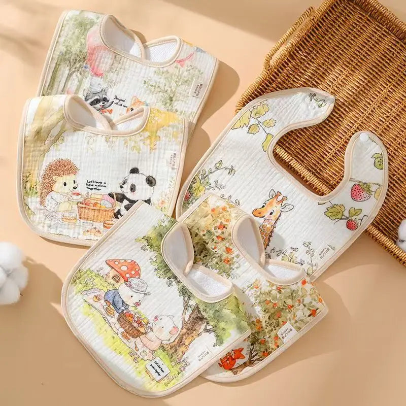 Vintage Style Cotton Baby Bibs