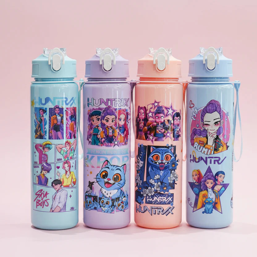 Kpop Demon Hunters Leakproof Water Bottle 750ml/26oz