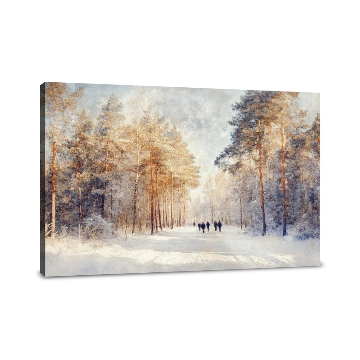 Winter Forest Walk Canvas