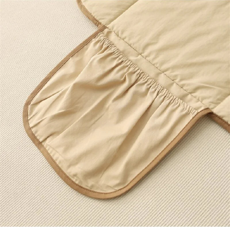Teddy Bear Quilted Travel Baby Changing Mat