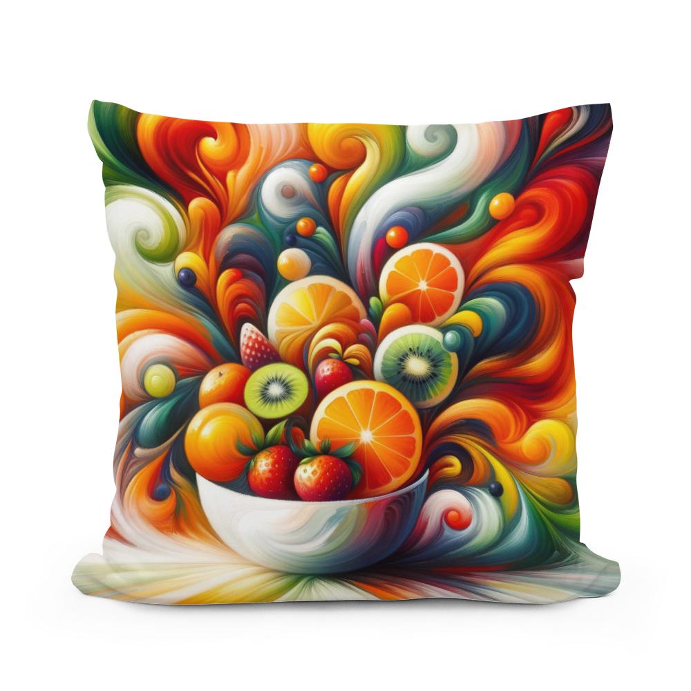 Fruit Fusion Fantasy Cotton Cushion