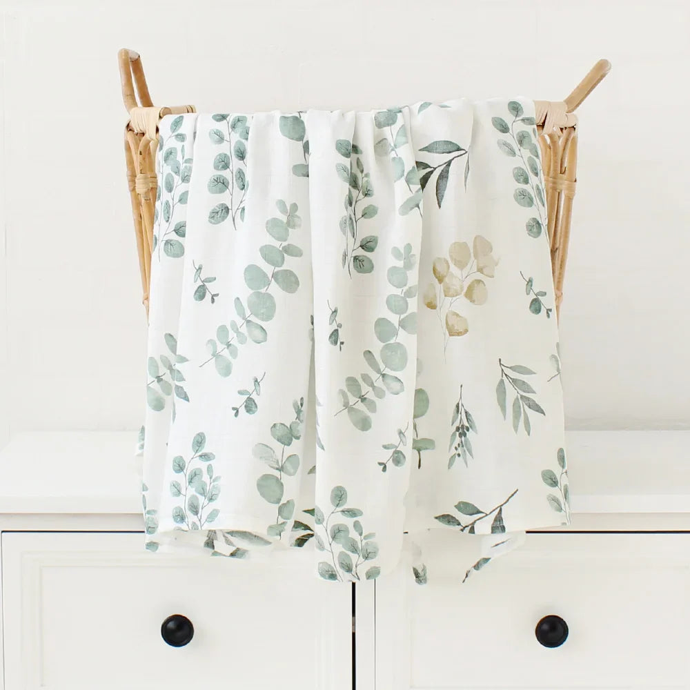 Bamboo Cotton Muslin Swaddle Baby Blanket