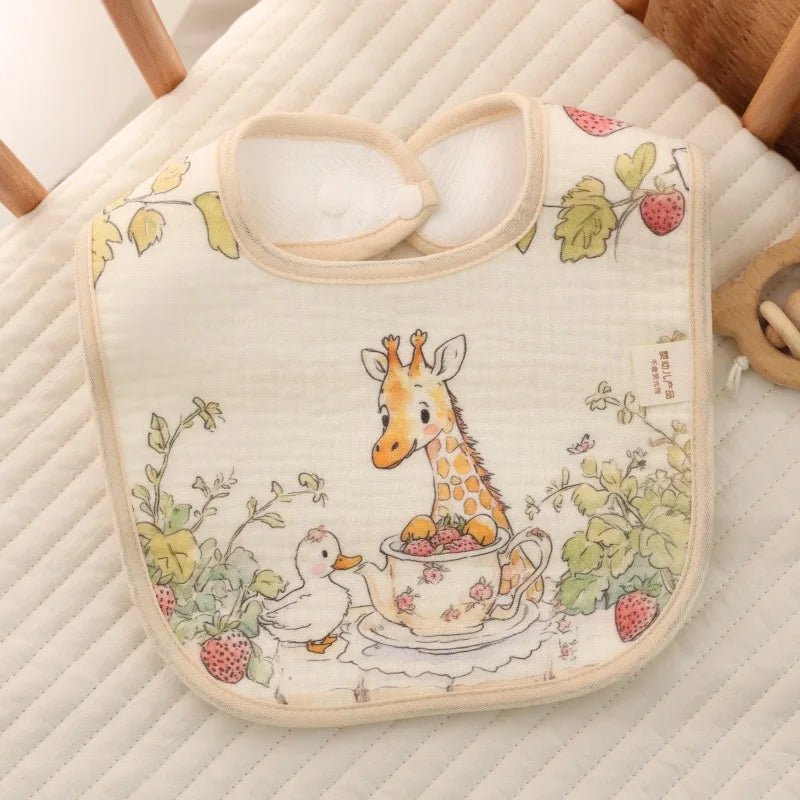 Vintage Style Cotton Baby Bibs
