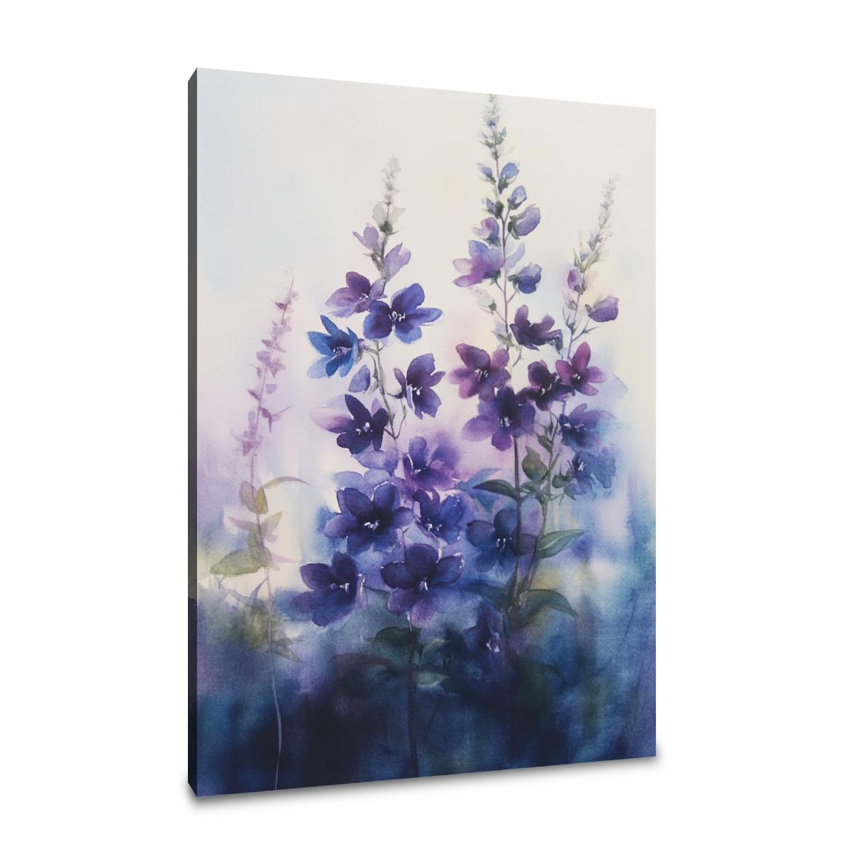 Indigo Lobelia Canvas