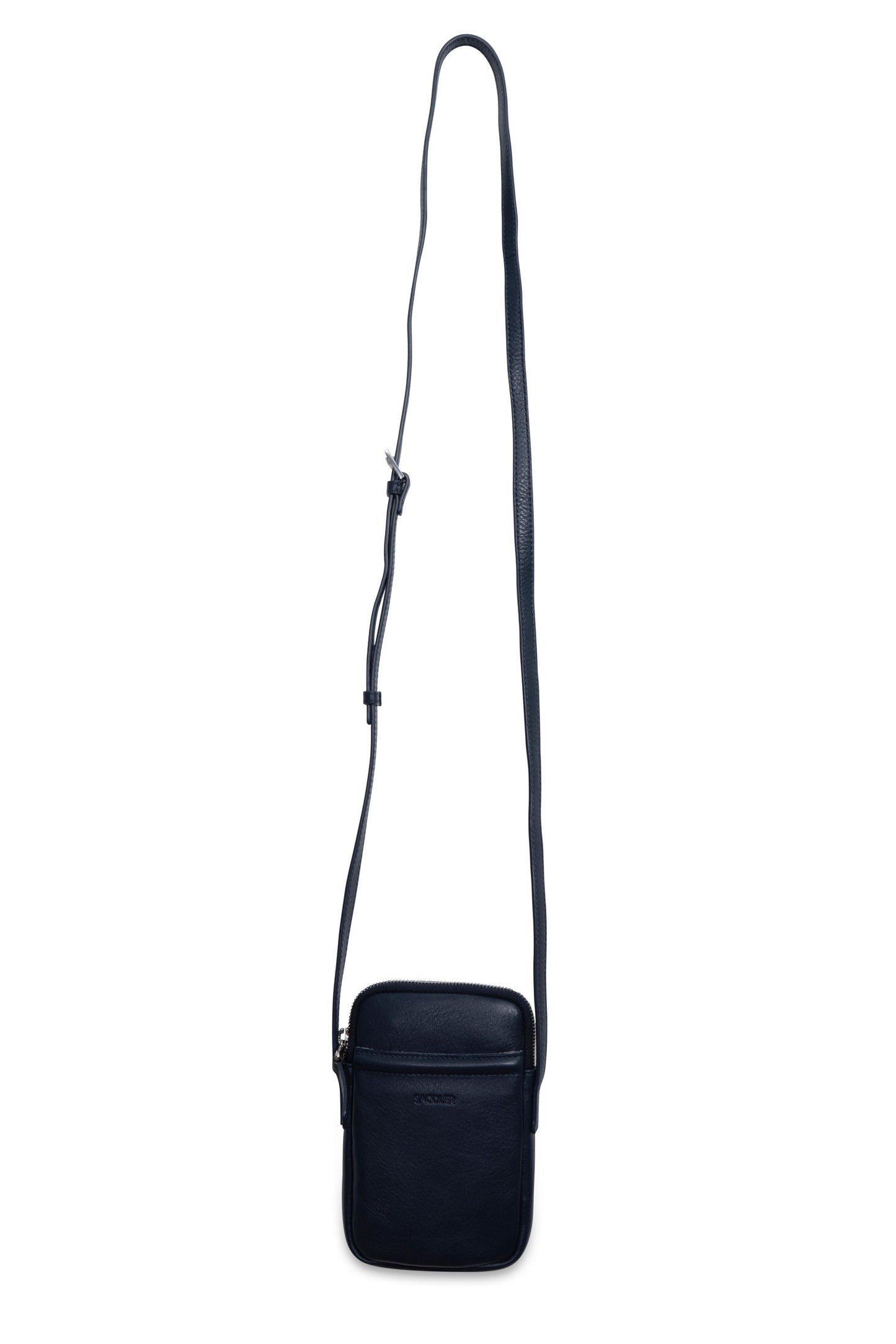 SADDLER "Margot" Real Leather Crossbody Zip Top RFID Phone Pouch - Gift Boxed