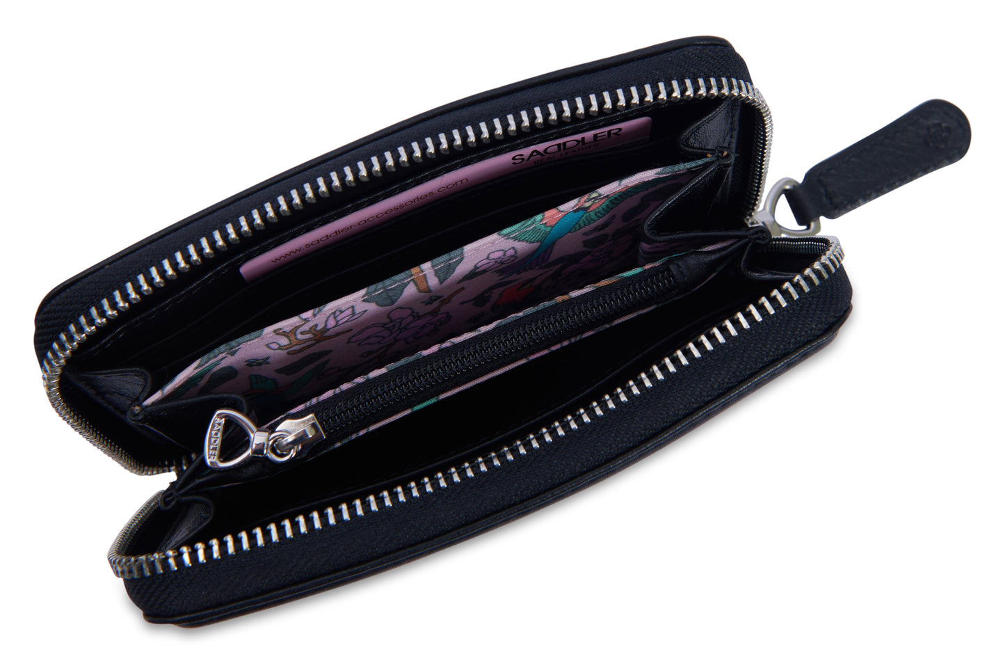 SADDLER "Annie" 3 Way Zipper RFID Real Leather Zipper Wallet (Gift Boxed)