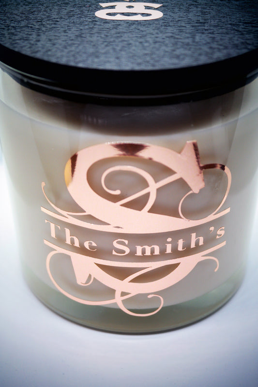 Personalised Simple Scents Grand Opulence 3 Wick Candle | Split Letter Monogram 640g
