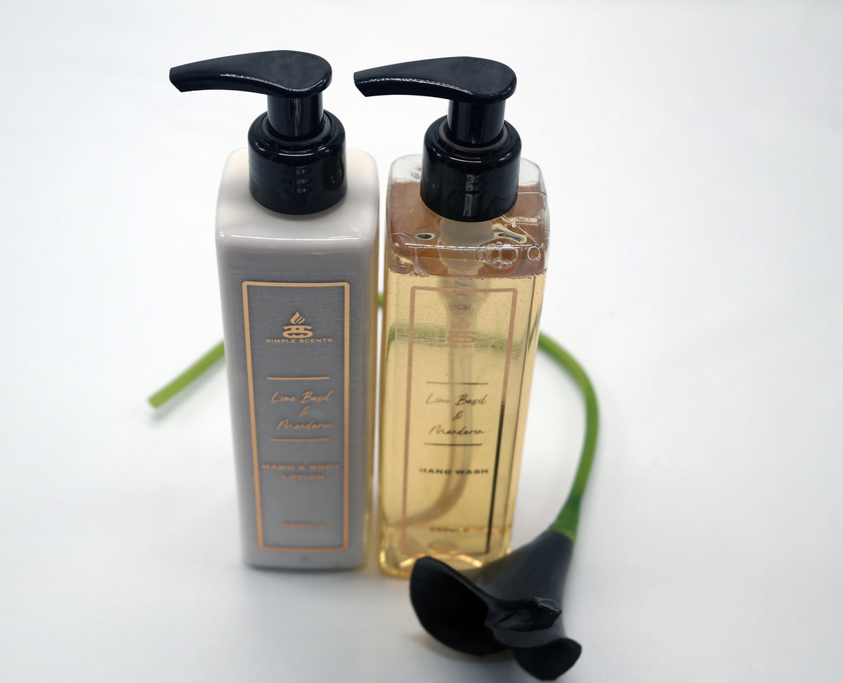 Simple Scents Lime Basil & Mandarin Hand Wash & Lotion Set 250ml